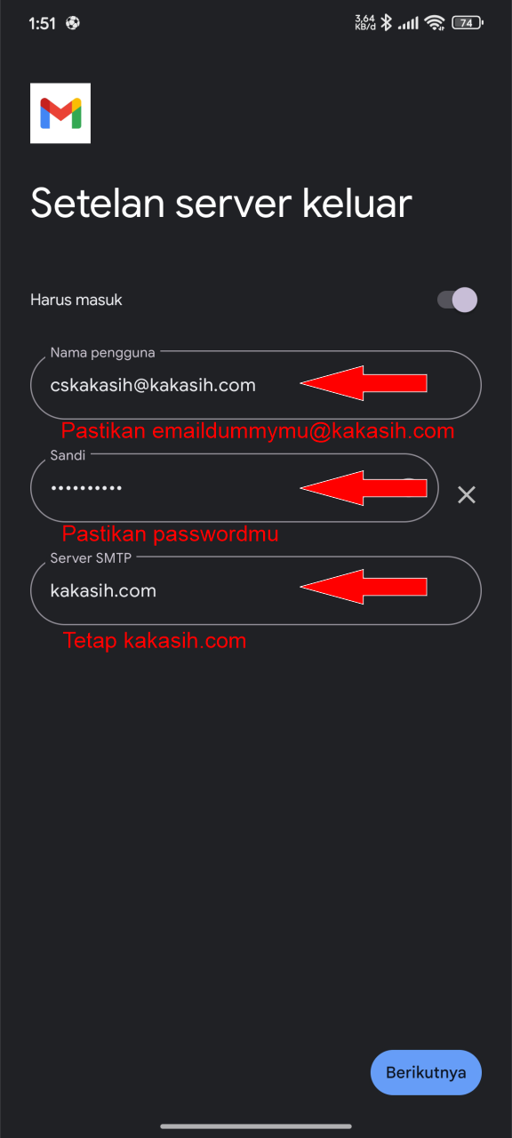 Masukkan Alamat Email